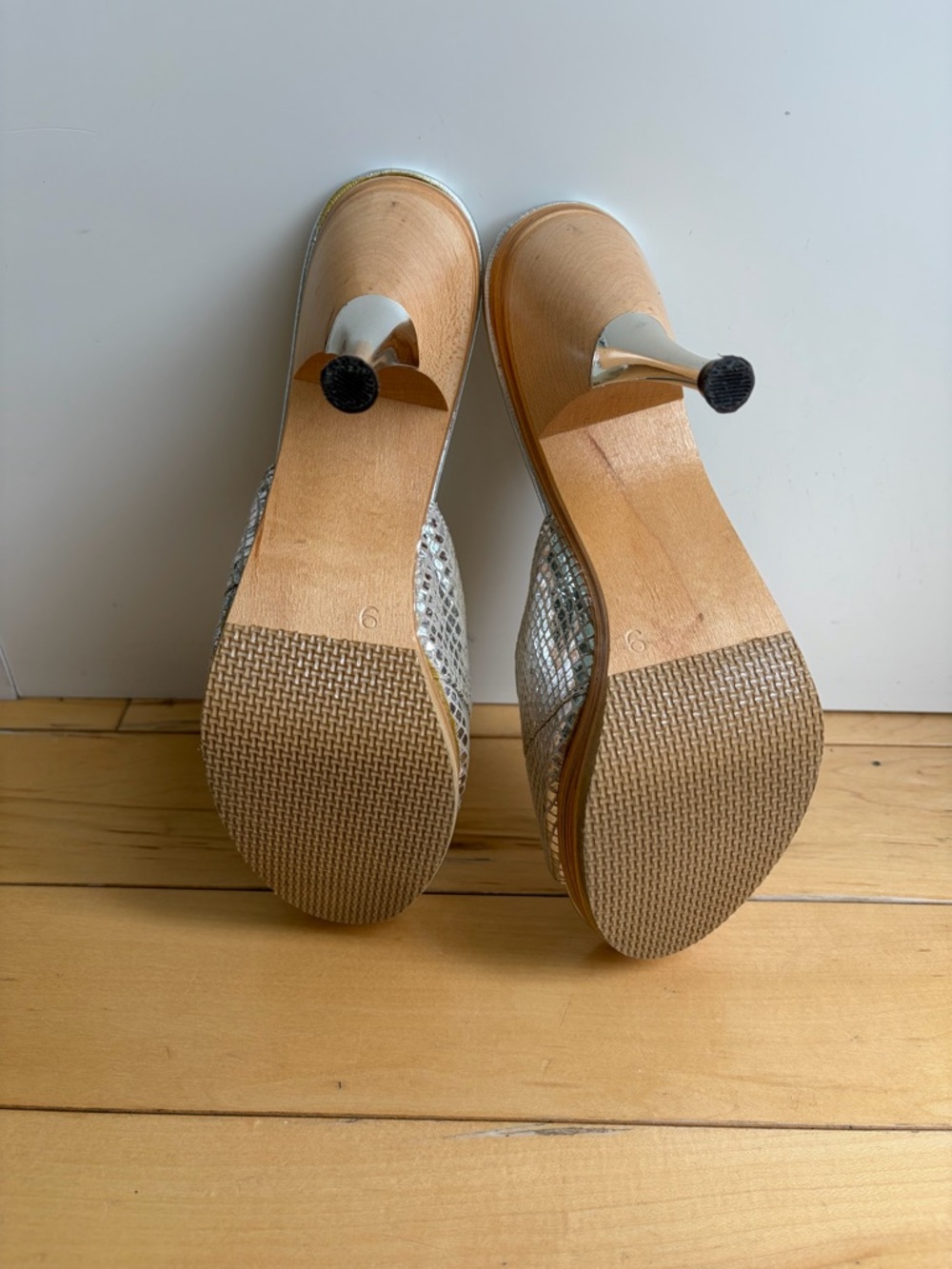 Betsey Johnson Silver Platform Sandals - Picture 8 of 10